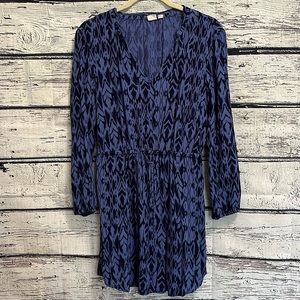 𝅺GAP Blue Long Sleeve Dress With Pockets Size S